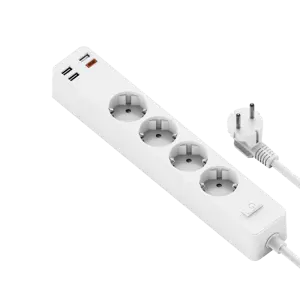 WiWU Power Strip elosztó USB-C+4*USB-A fehér