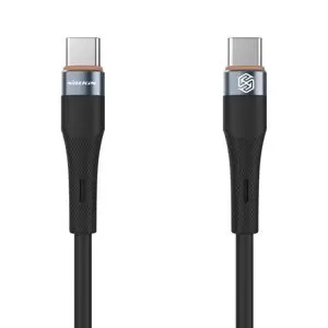 Nillkin Flowspeed Liquid kábel USB-C / USB-C 1,2M 60W Fekete 
