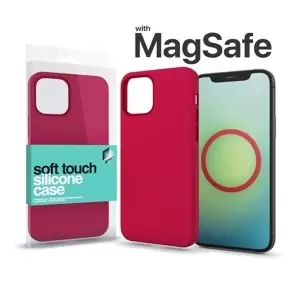 XPRO MagSafe rögzítésű Soft Touch Szilikon tok Apple Iphone 15 Pro készülékhez - piros