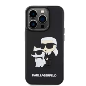 Karl Lagerfeld tok fekete KLHCP15L3DRKCNK Apple Iphone 15 Pro készülékhez