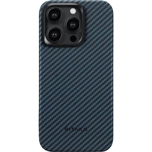 Pitaka MagEZ Case 4 Black / Blue Twill 1500D Apple iPhone 15 Pro készülékhez - MagSafe rögzítéssel