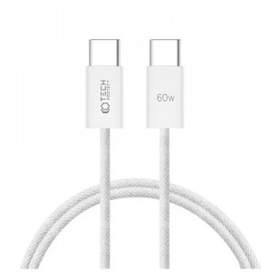 Tech-Protect Ultraboost Kábel USB-C / USB-C PD60W/3A 1m Fehér