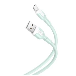 XO NB212 kábel USB / USB-C 1M 2.1A zöld