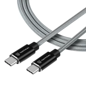 Tactical USB-C / USB-C Kevlár kábel szürke 1M 100W