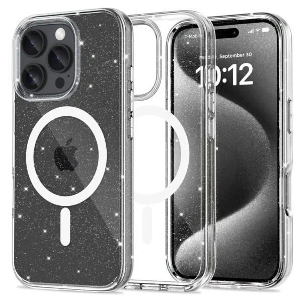 Tech-Protect FLEXAIR MAGSAFE GLITTER csillogós tok Apple iPhone 16 Pro készülékhez