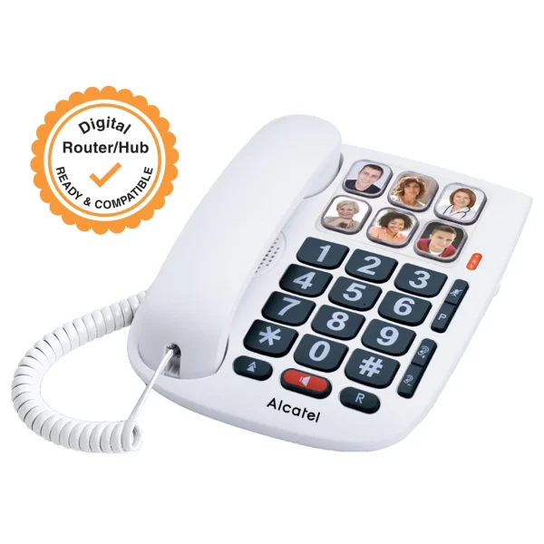 Alcatel TMAX10 ergonomic desk phone