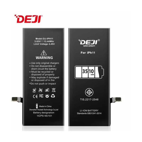 Deji iPhone 11 kompatibilis, magasabb kapacitású akkumulátor 3510mAh
