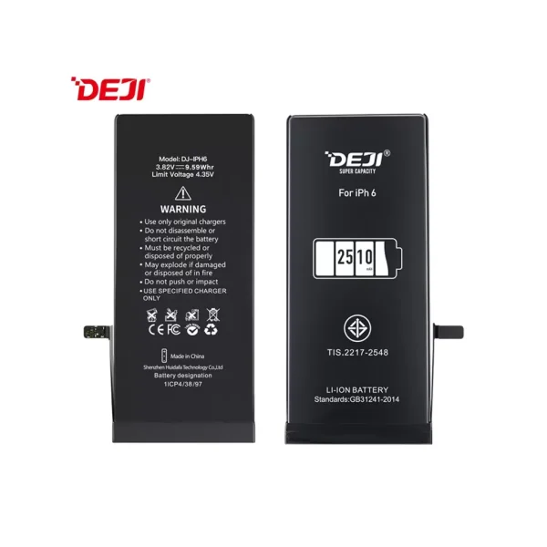 Deji iPhone 6 kompatibilis, magasabb kapacitású akkumulátor 2510mAh