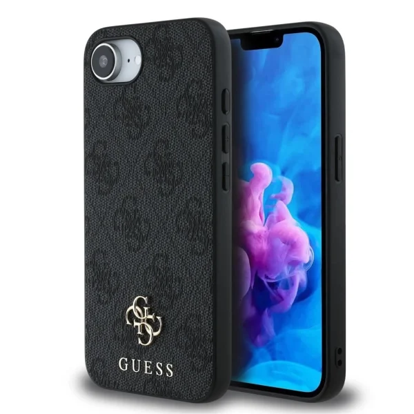 Guess MagSafe tok fekete GUHMPSE4P4SM4MK Apple iPhone 16e készülékhez