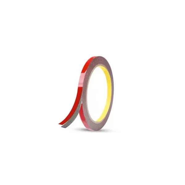 Double sided adhesive 3M 10mm wide, 25 meters long red