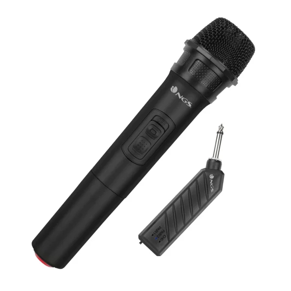 NGS SINGER AIR fekete vezeték nélküli Mikrofon - 6.3mm Jack csatlakozóval