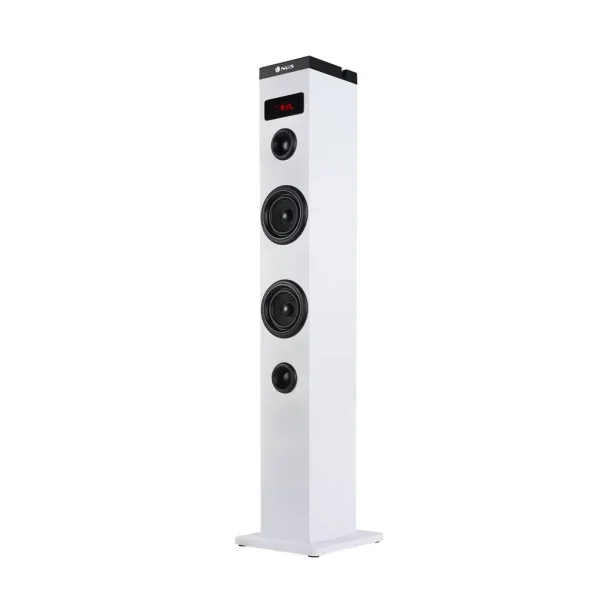 NGS Sky Charm Torony Hangfal 50W, Távirányítóval - Bluetooth / USB / Optika / Sztereó, Fehér