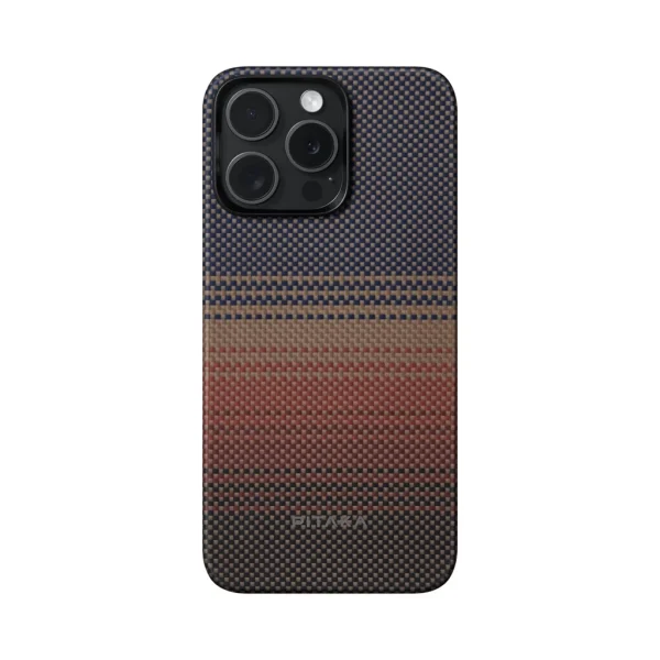 Pitaka Tactile Woven tok SUNSET Apple iPhone 15 Pro Max készülékhez - MagSafe rögzítéssel (KI1501SUM)