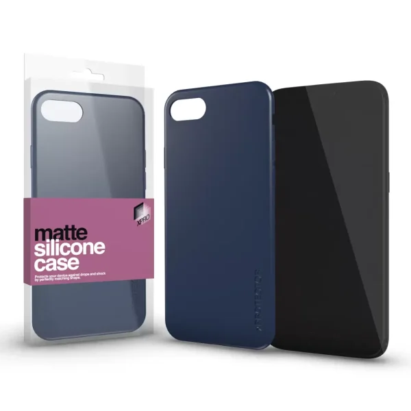 XPRO™ Szilikon matte tok ultravékony sötétkék Apple iPhone 14 Pro készülékhez