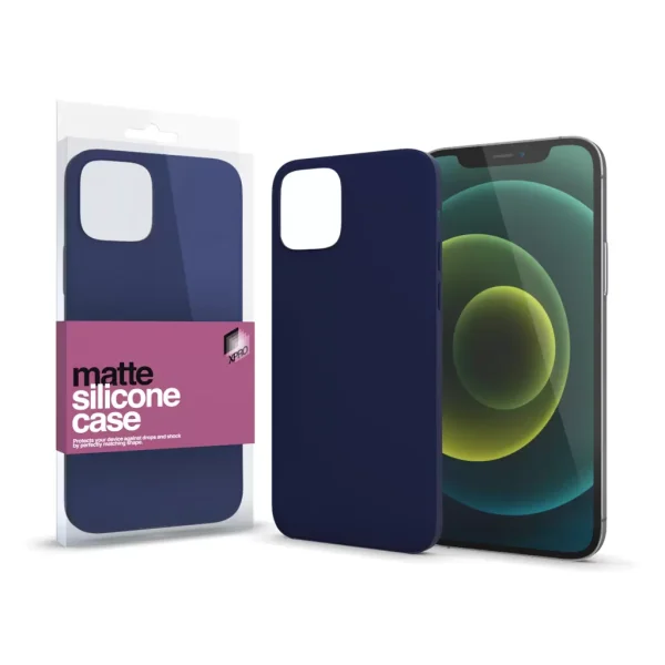 XPRO™ Szilikon matte tok ultravékony sötétsötétkék Apple iPhone 12 Pro Max készülékhez