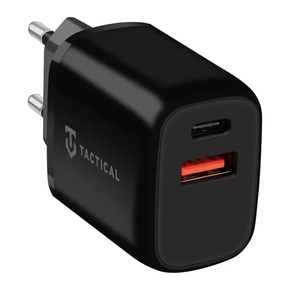 Tactical PD 20W Töltő adapter USB-A+C fekete