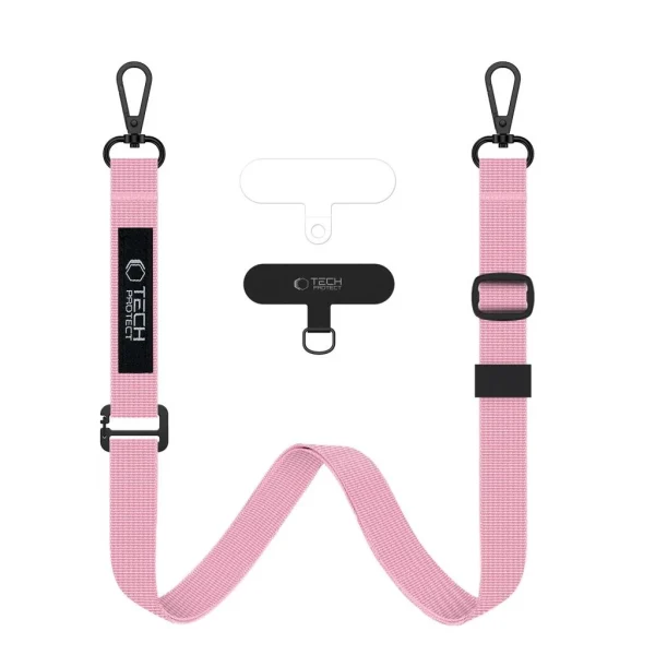 Tech-Protect C6S pink Crossbody pánt mobiltelefonhoz