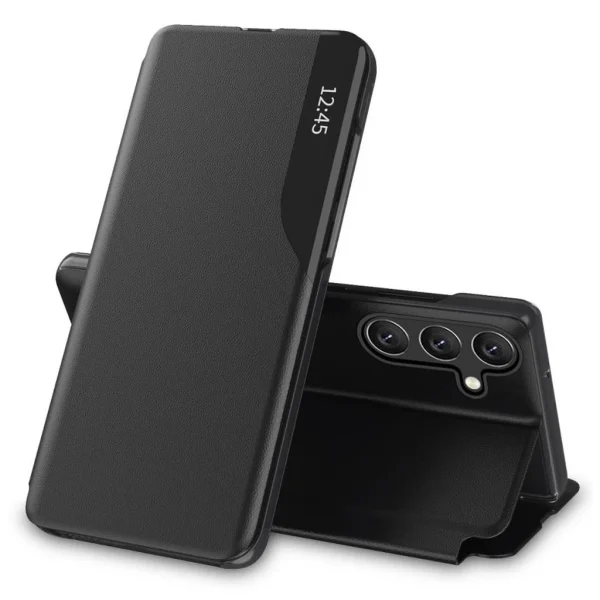 Tech-Protect fekete Smart View Book / Flip tok Samsung Galaxy A55