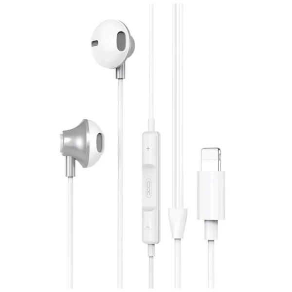 XO EP71 Lightning Headset 1.2M White