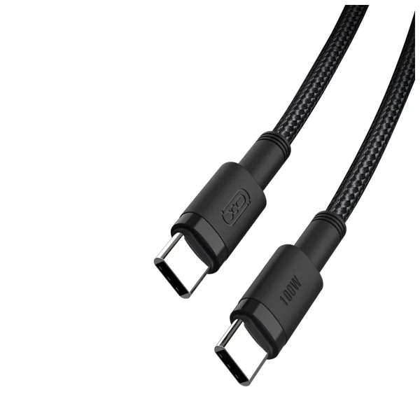 XO kábel NB-Q199 PD USB-C - USB-C 1,5m 100W Fekete