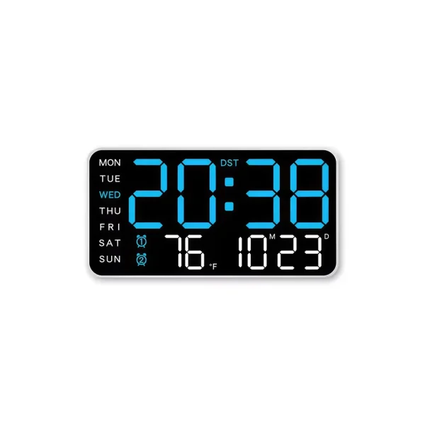 XPRO™ LED Multifunction Wall Clock 27.5x18.3 cm