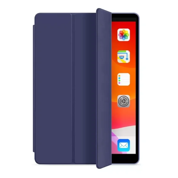 XPRO™ Smart Book tok kemény hátlapos szilikon védőéllel sötétkék Apple Ipad 10,2" (2019-2021) 7./8./9. generációs készülékhez