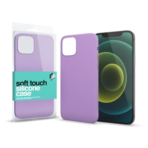 XPRO™ Soft Touch szilikon tok Slim lila Apple iPhone 16e készülékhez