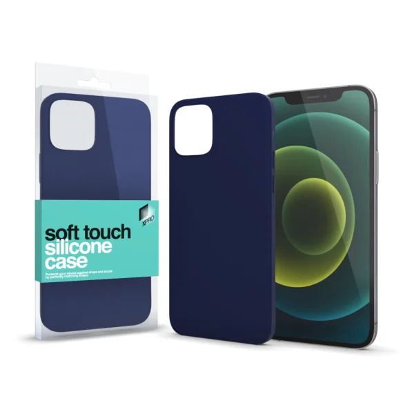 XPRO™ Soft Touch szilikon tok Slim sötétkék Apple iPhone 16e készülékhez