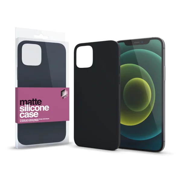 XPRO™ Szilikon matte tok ultravékony fekete Apple iPhone 16e készülékhez