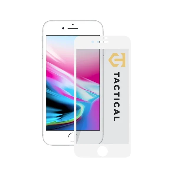Tactical Glass Shield 5D – Fehér üveg, kompatibilis Apple iPhone 7/8/SE2020/SE2022 modellekkel