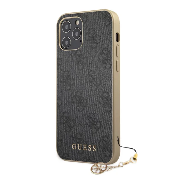 Guess 4G Charm Tok iPhone 12/12 Pro 6.1-hez – Szürke