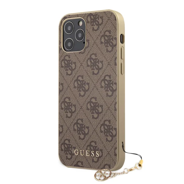 Guess 4G Charm tok iPhone 12/12 Pro 6.1 – Barna