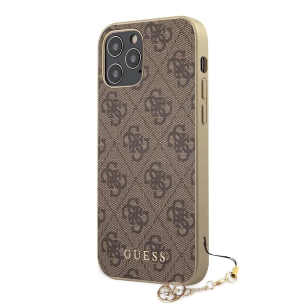 Guess 4G Charm tok iPhone 12 Pro Max 6.7-hez – barna