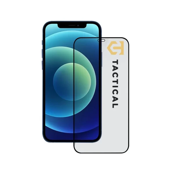 Taktikai Üvegpajzs 5D – Apple iPhone 12 Pro/12 Pro Black védőüveg