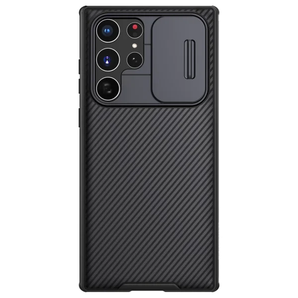 Nillkin CamShield PRO kemény tok a Samsung Galaxy S22 Ultra-hoz – fekete