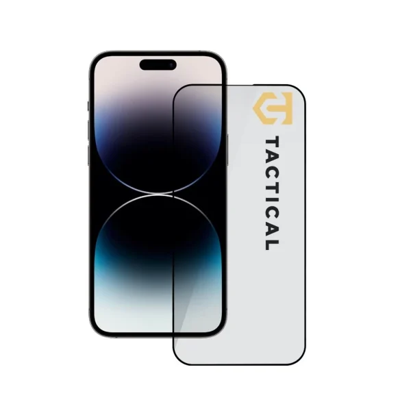 Taktikai Üvegpajzs 5D Apple iPhone 14 Pro-hoz – Fekete
