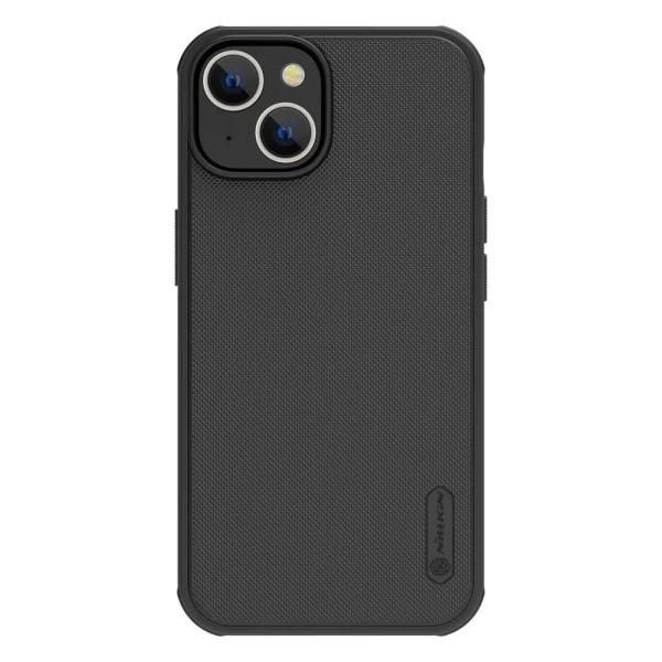 Nillkin Super Frosted PRO tok Apple iPhone 13/14 készülékhez fekete (logó kivágás nélküli)