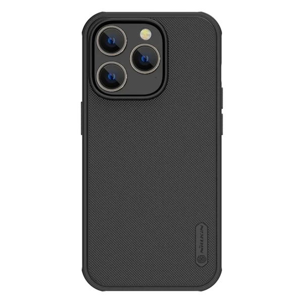 Nillkin Super Frosted PRO háttok Apple iPhone 14 Pro készülékhez fekete (Logo kivágás nélkül)