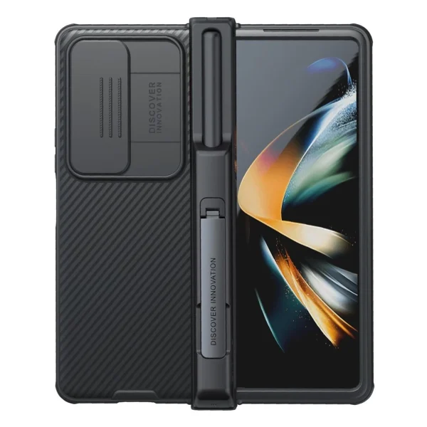 Nillkin CamShield PRO Slot+Stand kemény tok Samsung Galaxy Z Fold 4 5G készülékhez fekete