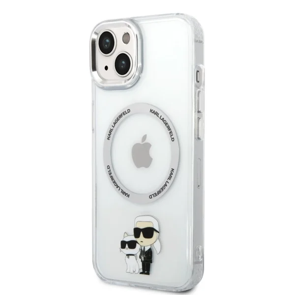 Karl Lagerfeld IML Karl and Choupette MagSafe tok iPhone 14-re – Átlátszó