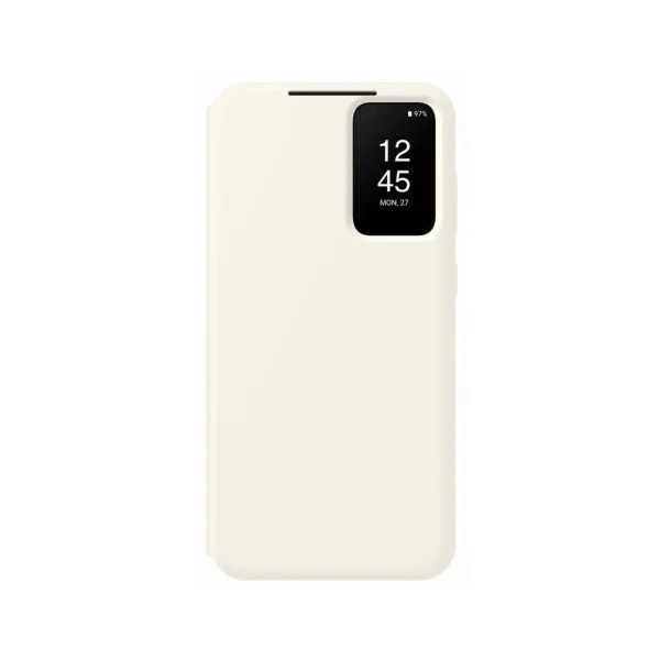 EF-ZS916CUE Samsung Clear View tok Galaxy S23+ készülékhez – Krémszín