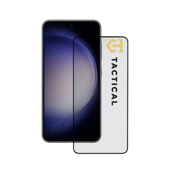 Samsung Galaxy S23 Black-hoz tervezett Tactical Glass Shield 5D üvegvédő