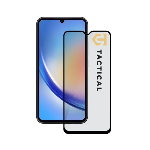 Taktikai Üvegpajzs 5D – Samsung Galaxy A34 5G (Fekete)