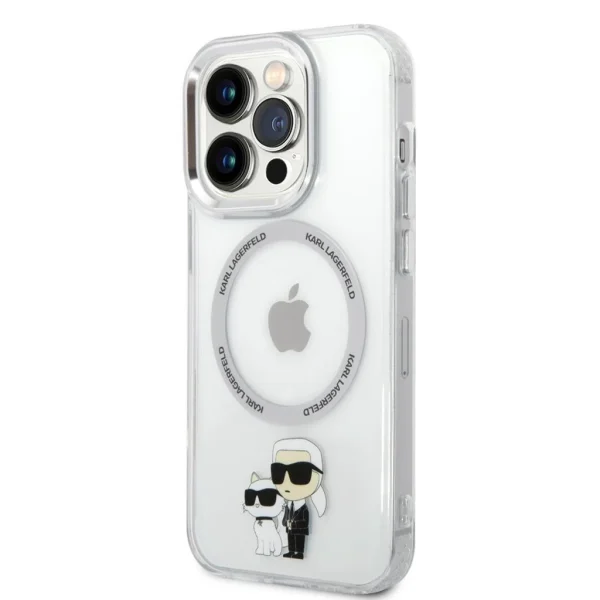 Karl Lagerfeld IML Karl and Choupette MagSafe tok iPhone 13 Pro készülékhez átlátszó
