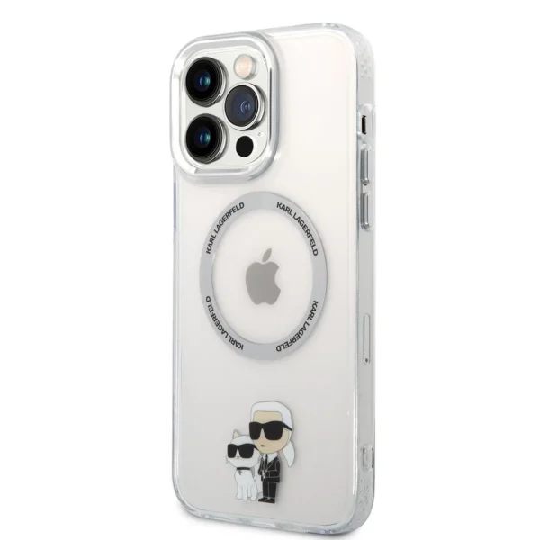 Karl Lagerfeld IML Karl and Choupette MagSafe tok iPhone 13 Pro Max készülékhez átlátszó
