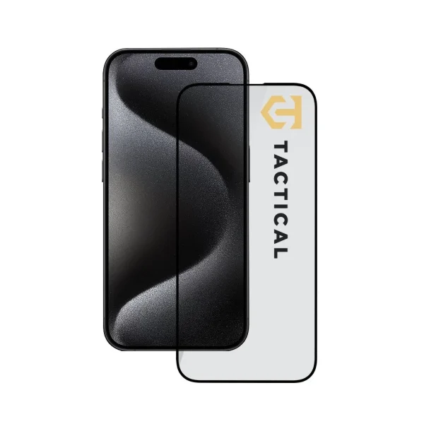 Tactical Glass Shield 5D Apple iPhone 15 Pro készülékhez fekete