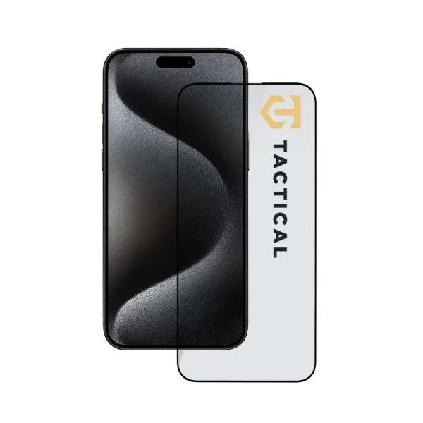 Tactical Glass Shield 5D Apple iPhone 15 Pro Max készülékhez fekete