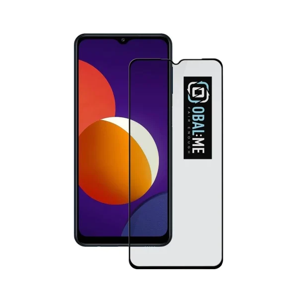 OBAL:ME 5D üveg kijelzővédő Samsung Galaxy M12/A32 5G/A12/A02s készülékhez fekete