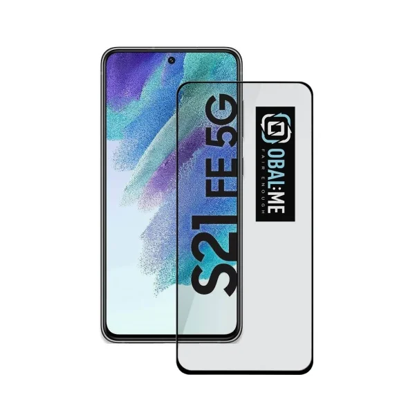 OBAL:ME 5D üveg kijelzővédő Samsung Galaxy S21 FE 5G készülékhez fekete