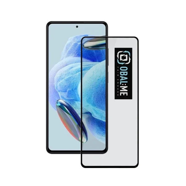 OBAL:ME 5D üveg kijelzővédő Xiaomi Redmi Note 12 4G/5G készülékhez fekete